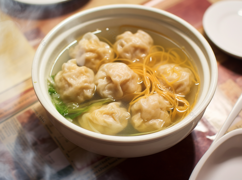 云吞面港式特写鲜虾汤面,高清,摄影图,摄影图片,图片大全,摄影图免费下载